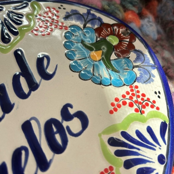 Tile Sign Hand Painted la Casa De Los Abuelos Ceramic Wall Plaque Mexico - Picture 8 of 16